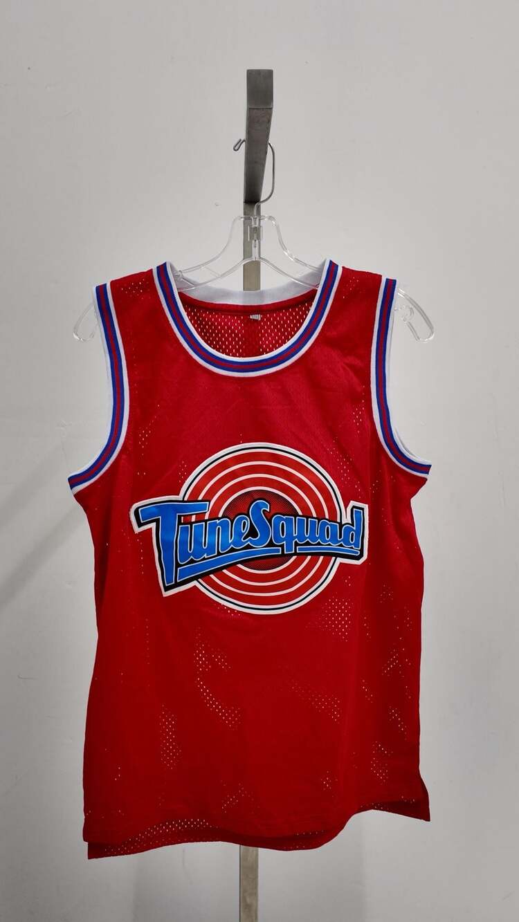 Space Jam Tune Squad Lola Bunny #10 Mesh Basketball Jersey – Red (Size XS)